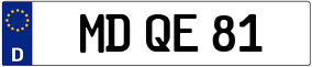 Trailer License Plate